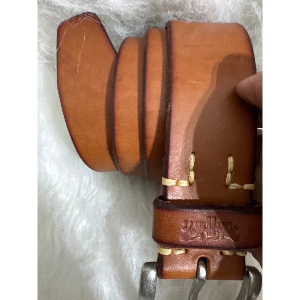 Levis Belt Mens  Brown Full Grain Bovine Leather Ranch Americana wear Western 32